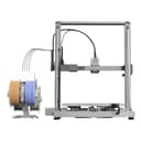 Ender-3 V3 Mega Combo сбоку: четыре трубки подачи от CFS nano к печатающей голове