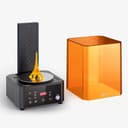 Creality UW-01 в режиме засветки: поворотная платформа и УФ-лампы