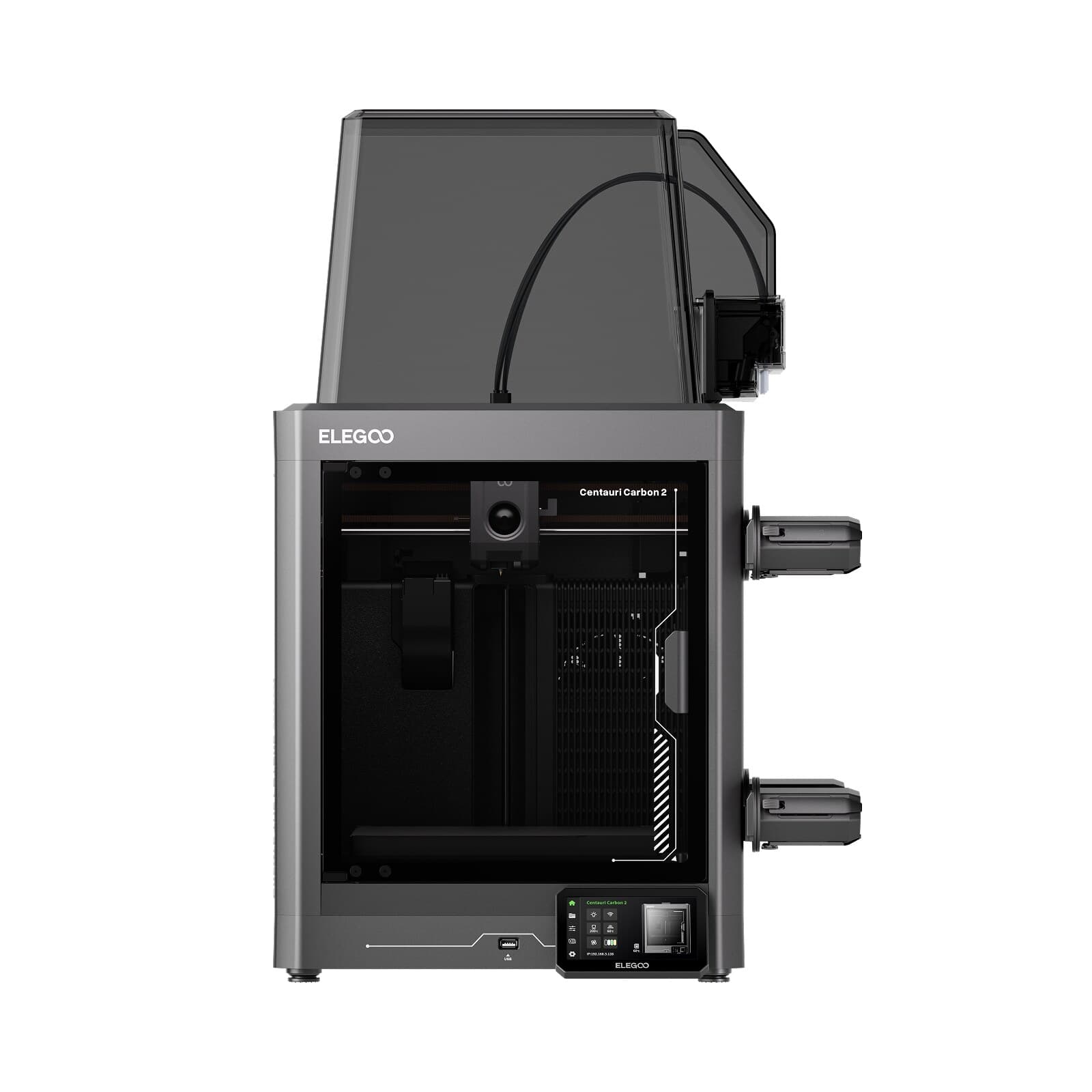 3D-принтер Elegoo Centauri Carbon 2 Combo с CANVAS, вид спереди