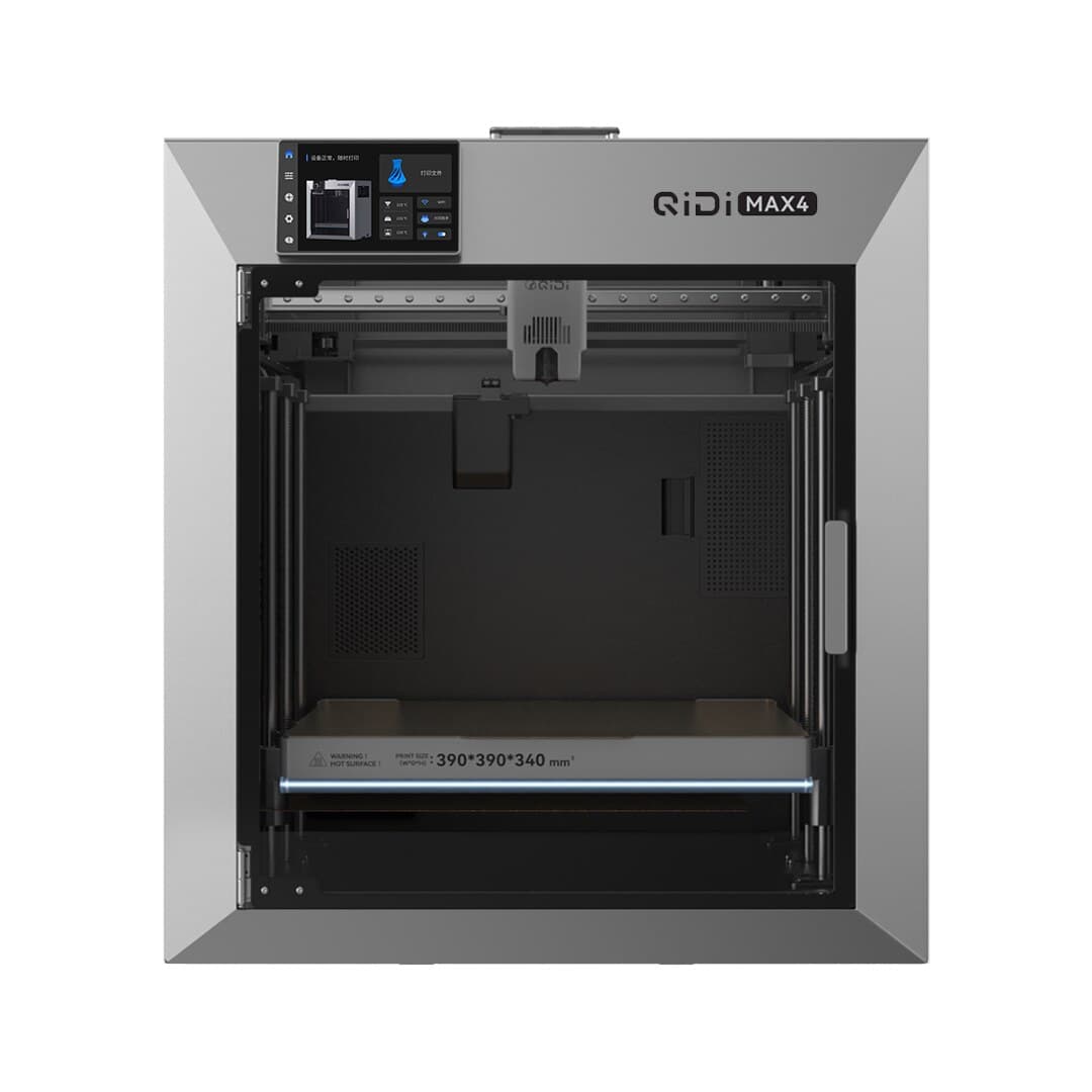 QIDI Max4: камера печати 390 × 390 × 340 мм за прозрачной дверцей