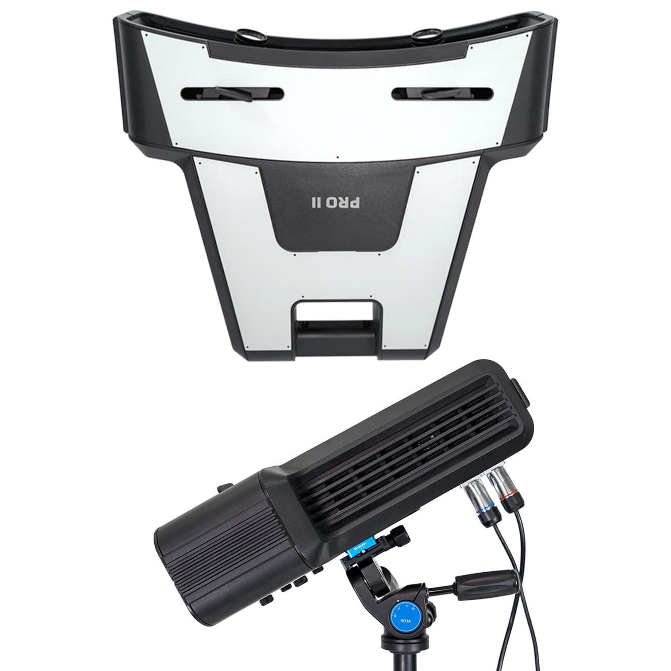 RangeVision PRO II сверху и сзади: разъемы с металлическими замками