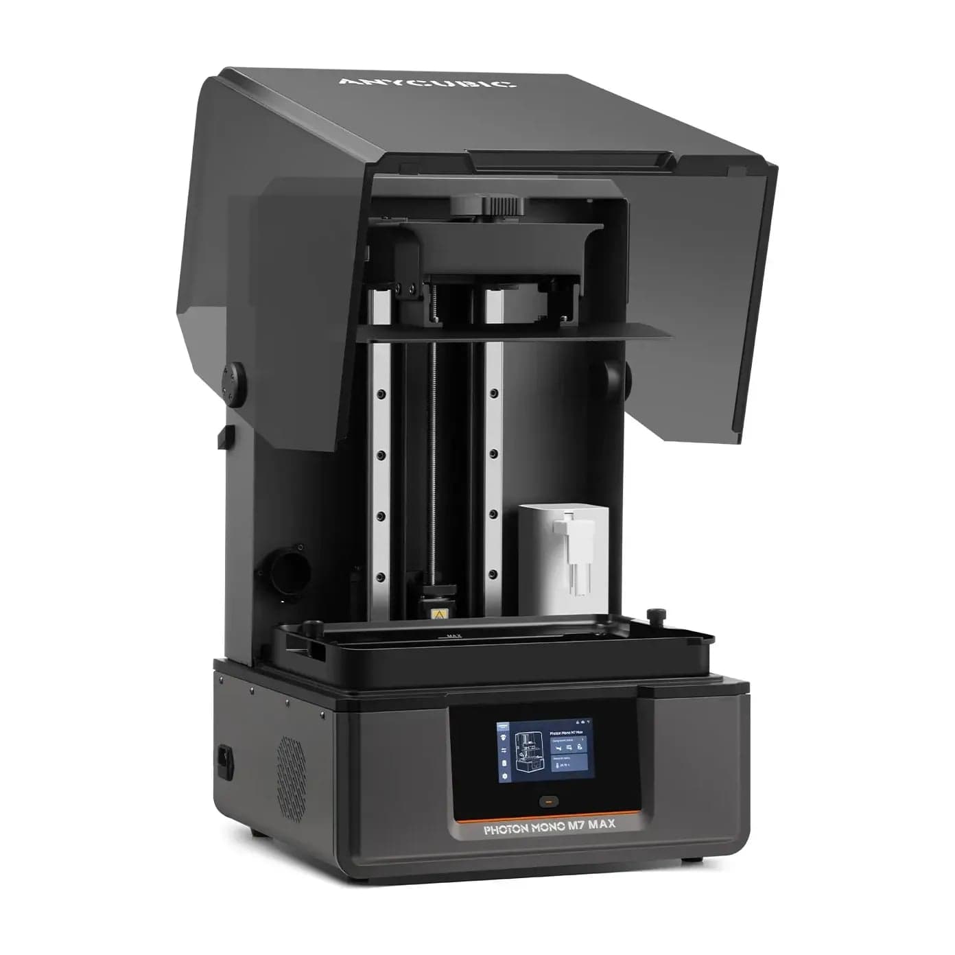 Anycubic Photon M7 Max с открытой крышкой и пустой платформой