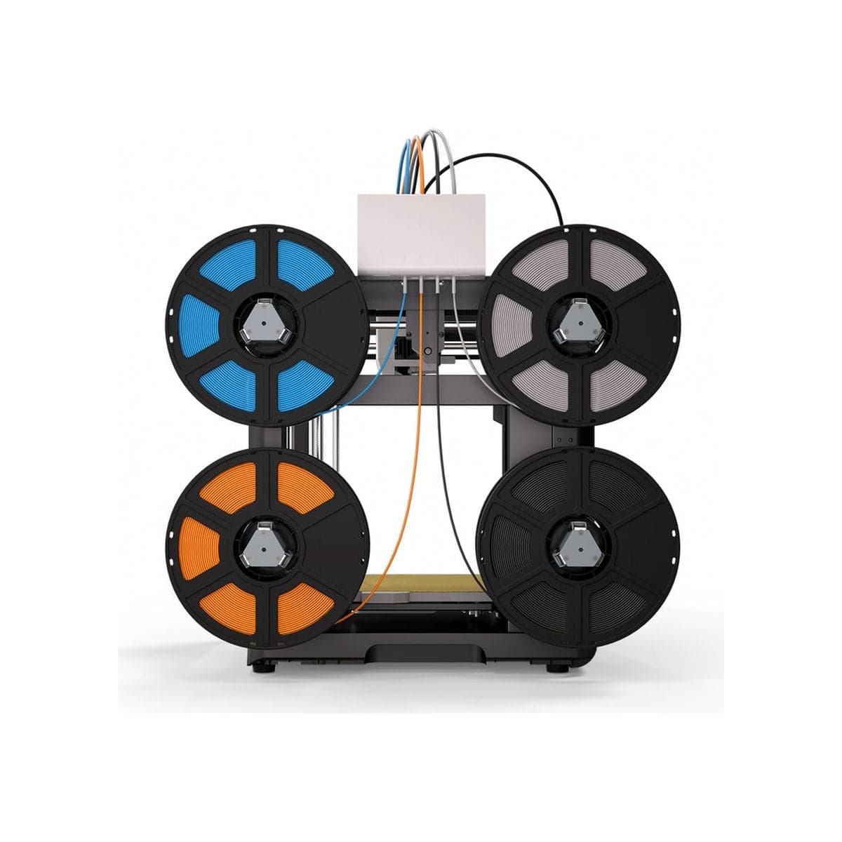 FlashForge Adventurer 5X — фронтальный вид с подачей IFS на 4 цвета