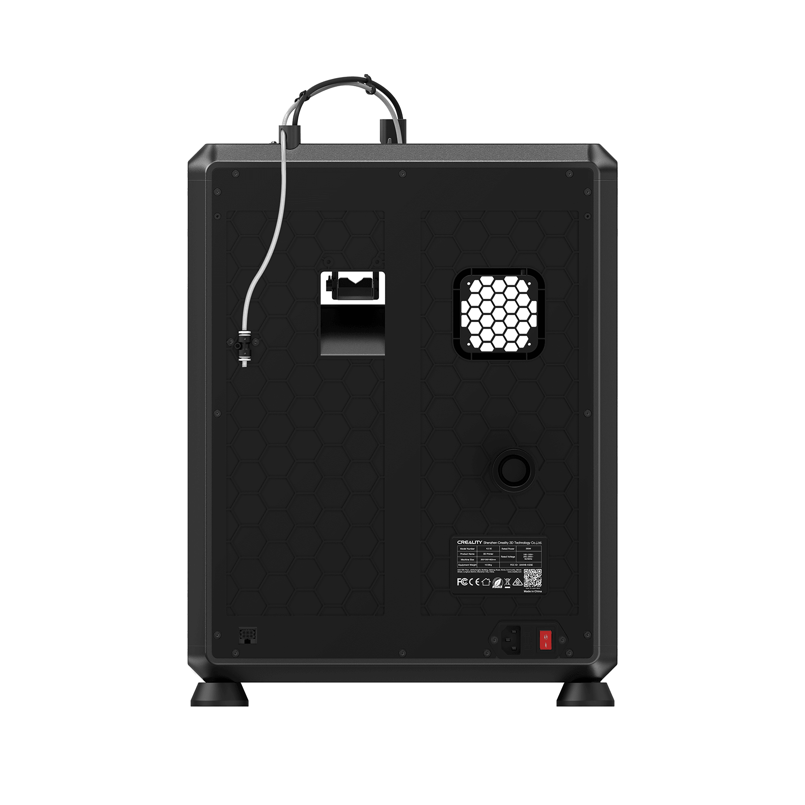 Creality K2 SE Combo, вид принтера сзади