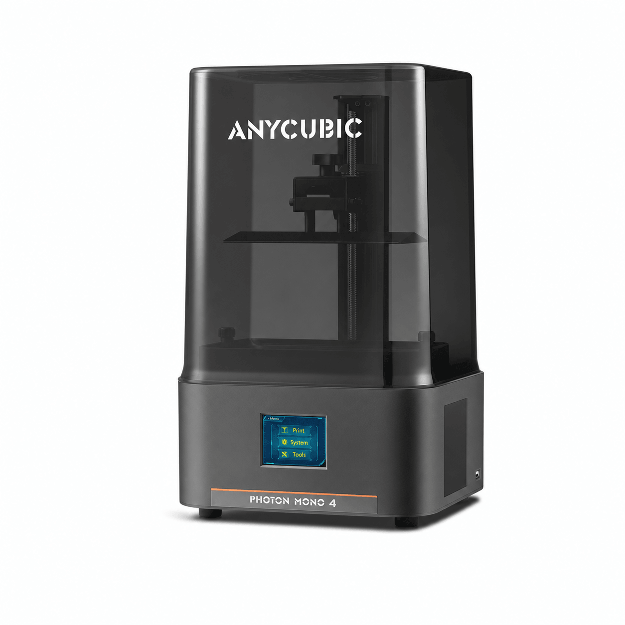 Anycubic Photon Mono 4 без модели и оверлеев, чистый вид в три четверти