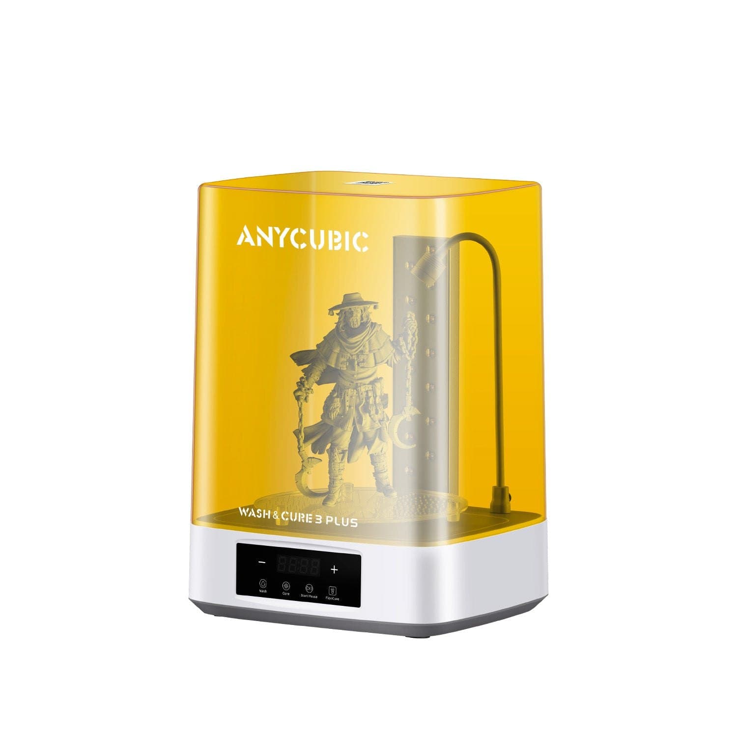 Anycubic Wash & Cure 3 Plus с моделью под УФ-защитным колпаком