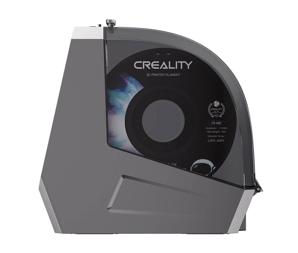 Creality Space Pi V2 сбоку: окно камеры с катушкой филамента