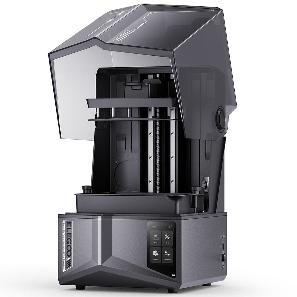 Elegoo Saturn 4 Ultra с поднятой крышкой