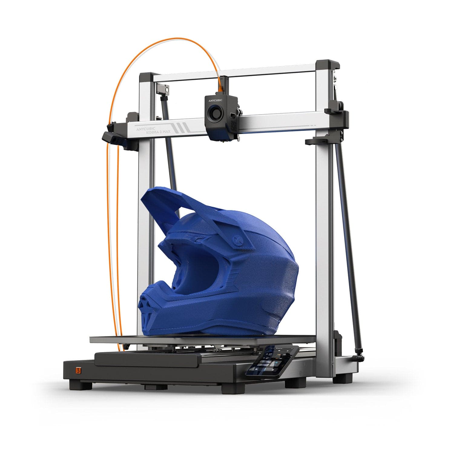 Anycubic Kobra 3 Max с примером крупной печати шлема