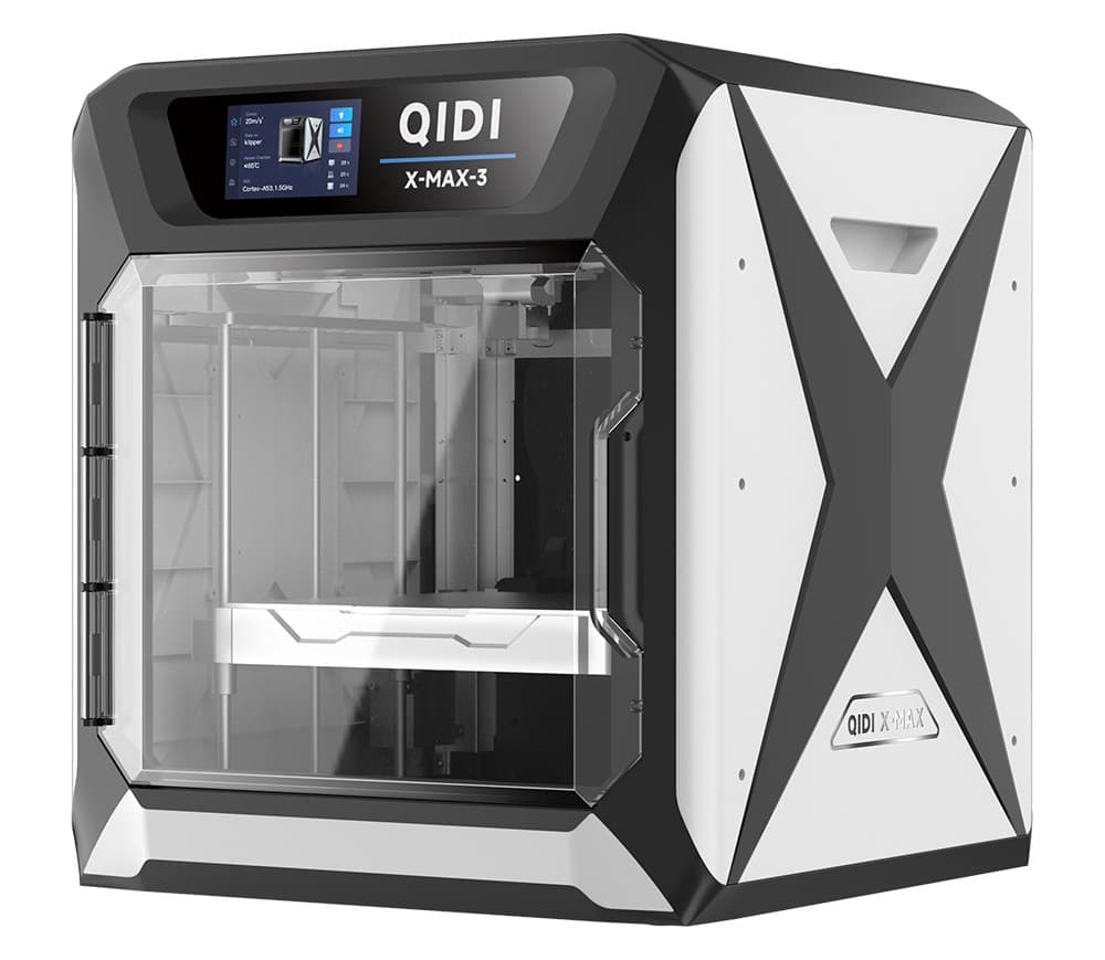 QIDI X-Max 3 в три четверти: крупноформатный закрытый CoreXY-принтер