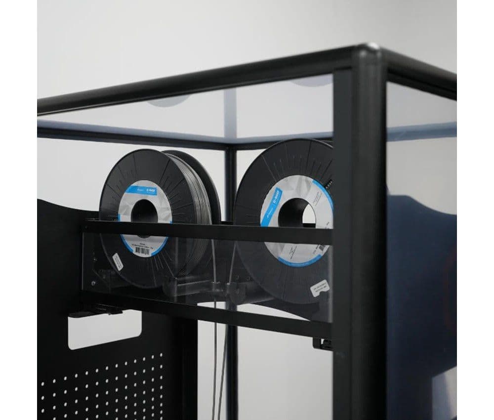 Две катушки металлического филамента в отсеке Raise3D Forge1