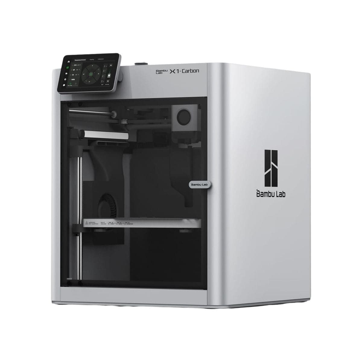 Bambu Lab X1 Carbon — закрытый CoreXY, фронтальный вид